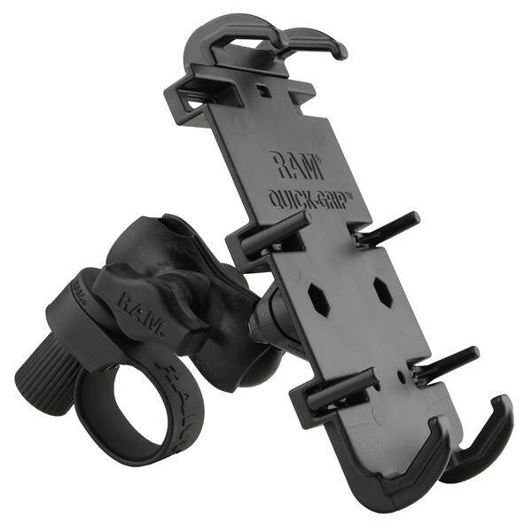 RAM® Quick-Grip™ XL Phone Mount with RAM® Tough-Strap™ Handlebar Base